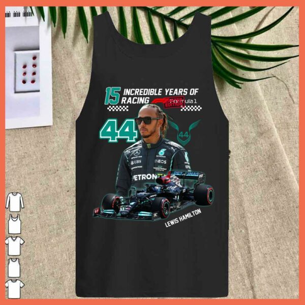 Best Lewis Hamilton 15 Incredible Years of Racing Shirt, Lewis Hamilton Shirt