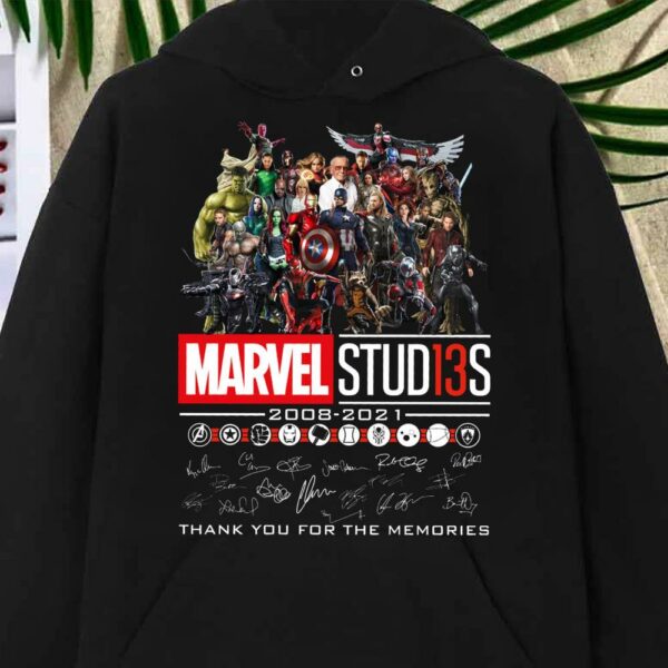 Best Marvel Studio 13S 200802021 Signature Shirt, Marvel Studio Thank You For The Memories Shirt