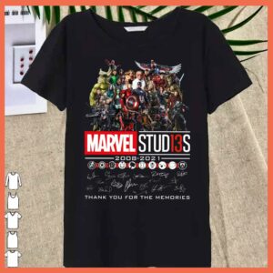 Best Marvel Studio 13S 200802021 Signature Shirt, Marvel Studio Thank You For The Memories Shirt 3