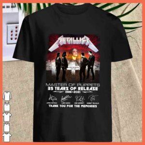 Best Metallica Cliff Burton 35 years Shirt, Cliff Burton Signature Metallica Shirt 1