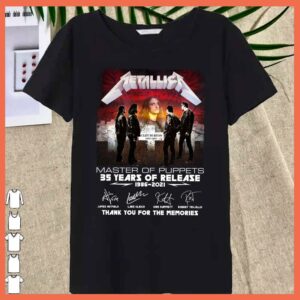 Best Metallica Cliff Burton 35 years Shirt, Cliff Burton Signature Metallica Shirt 3