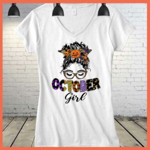 Best October Girl Pumkin halloween shirt, October Girl shirt 3