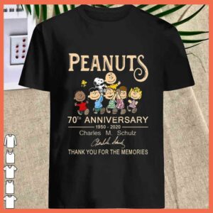Best Peanuts Snoopy 70th Anniversary 1950 2020 Charles M Schulz Thank For The Memories 1