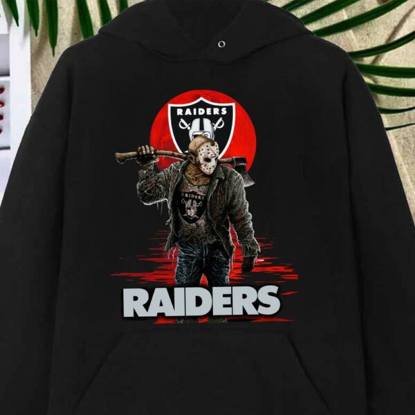 Best Raiders Mashup Jason Voorhees Horror Movies Shirt, Jason Voorhees Raiders Shirt