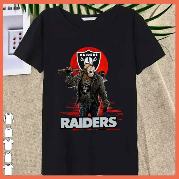 Best Raiders Mashup Jason Voorhees Horror Movies Shirt, Jason Voorhees Raiders Shirt