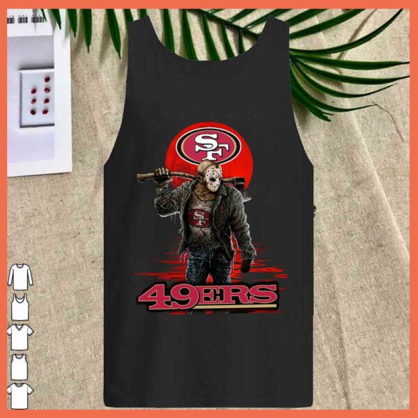 Best San Francisco 49ers Mashup Jason Voorhees Horror Movies Shirt, Jason Voorhees San Francisco 49ers Shirt