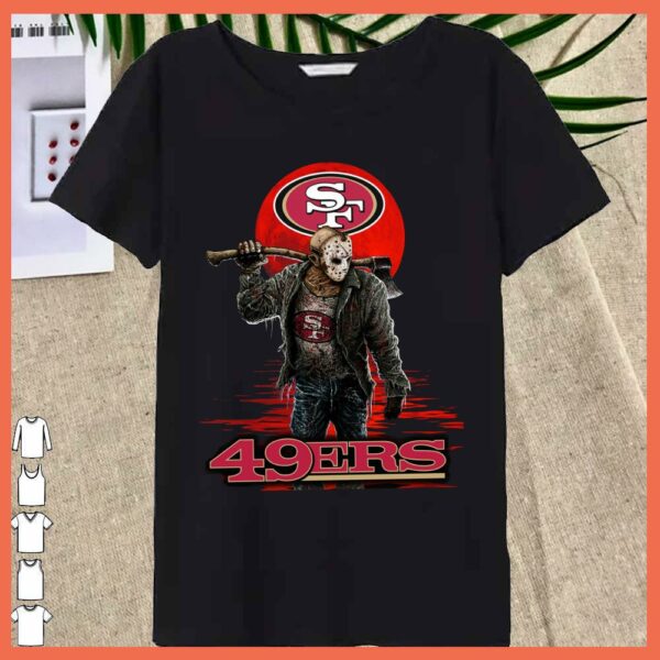 Best San Francisco 49ers Mashup Jason Voorhees Horror Movies Shirt, Jason Voorhees San Francisco 49ers Shirt