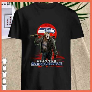 Best Seattle Seahawks Mashup Jason Voorhees Horror Movies Shirt, Jason Voorhees Seattle Seahawks Shirt