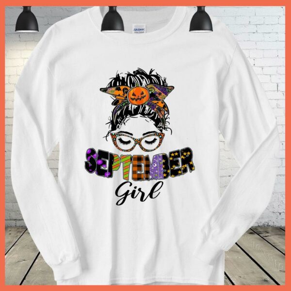 Best September Girl Pumkin halloween shirt. September Girl shirt