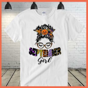 Best September Girl Pumkin halloween shirt. September Girl shirt 2