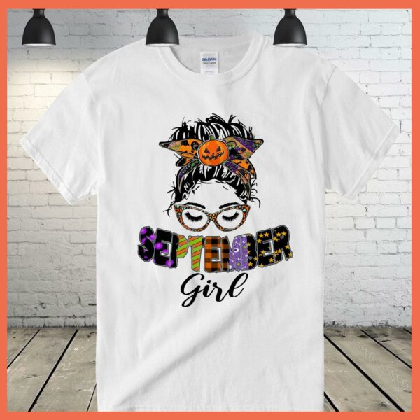 Best September Girl Pumkin halloween shirt. September Girl shirt