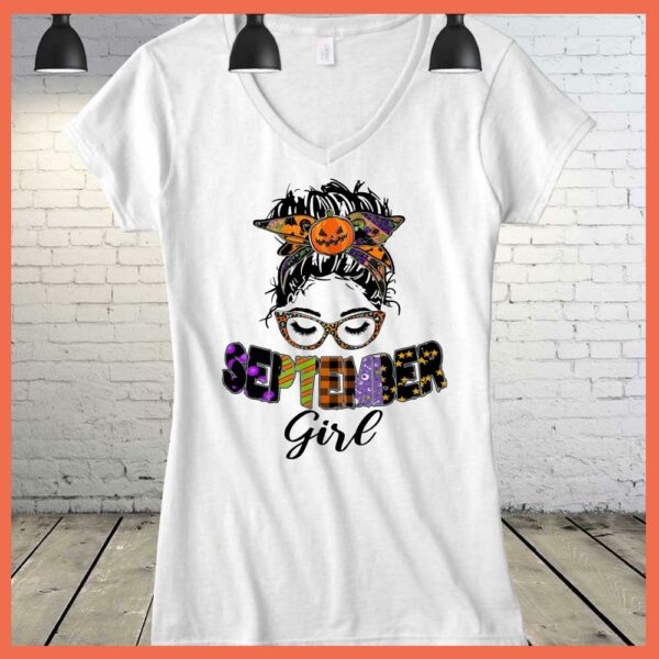 Best September Girl Pumkin halloween shirt. September Girl shirt