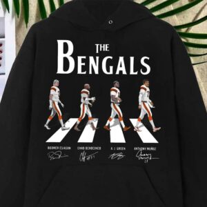 Best The Bengals Walking Abbey Road Shirt, Boomer Esiason Chad Ochocinco A J Green Anthony Munoz Shirt