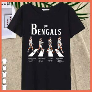 Best The Bengals Walking Abbey Road Shirt, Boomer Esiason Chad Ochocinco A J Green Anthony Munoz Shirt 3