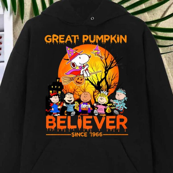 Best The Peanuts Snoopy Great Pumkin Believer Since 1966 shirt