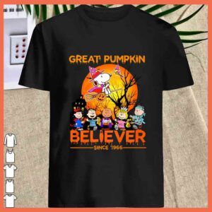 Best The Peanuts Snoopy Great Pumkin Believer Since 1966 shirt 1