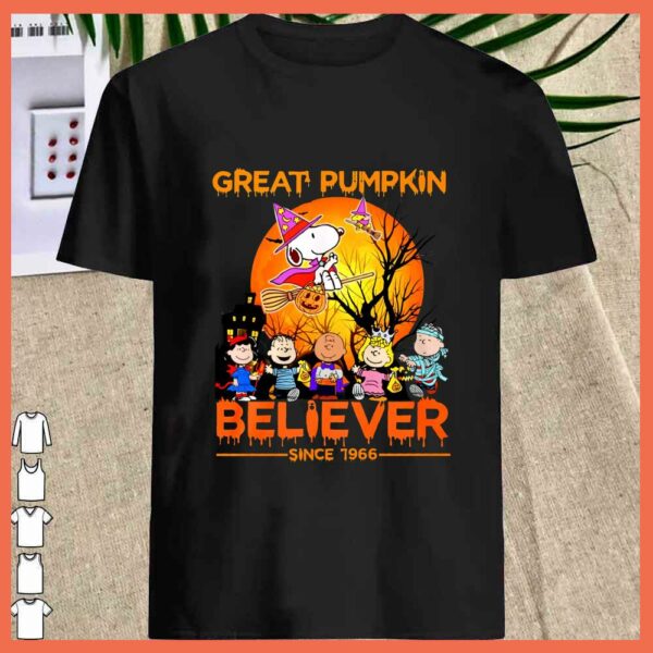 Best The Peanuts Snoopy Great Pumkin Believer Since 1966 shirt
