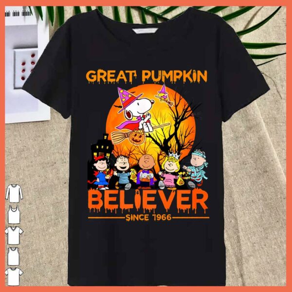 Best The Peanuts Snoopy Great Pumkin Believer Since 1966 shirt