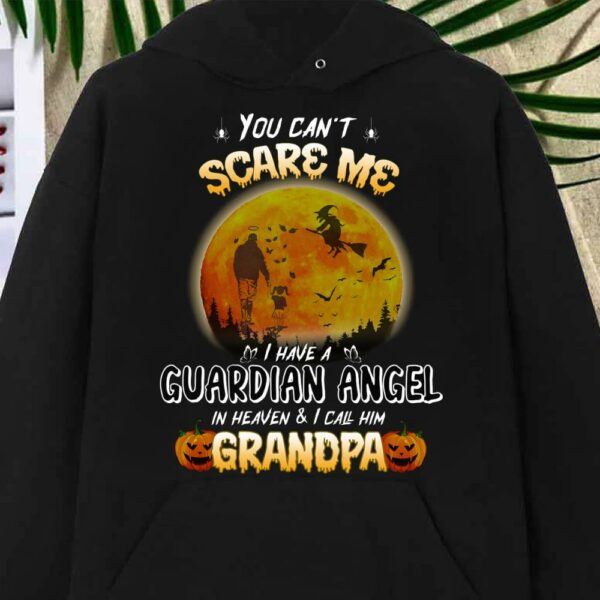 Best You can't Scare Me Father and Daughter I have Guardian Angel Grandpa shirt