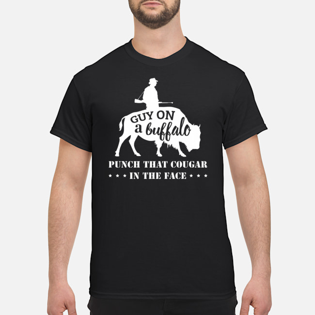 Guy Shirt On a limited Buffalo Cougar in the Face Shirt 1 Guy Shirt On a limited Buffalo Cougar in the Face Shirt 2