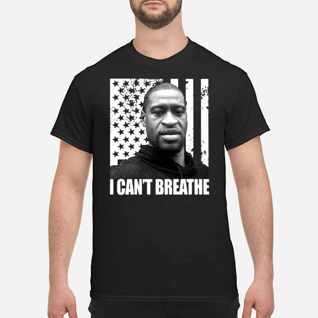 George Floyd I Can't Breathe American Flag Shirt 5 George Floyd I Can't Breathe American Flag Shirt
