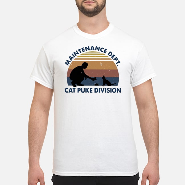 Maintenance Dept Cat Puke Division Vintage Shirt 5 Maintenance Dept Cat Puke Division Vintage Shirt