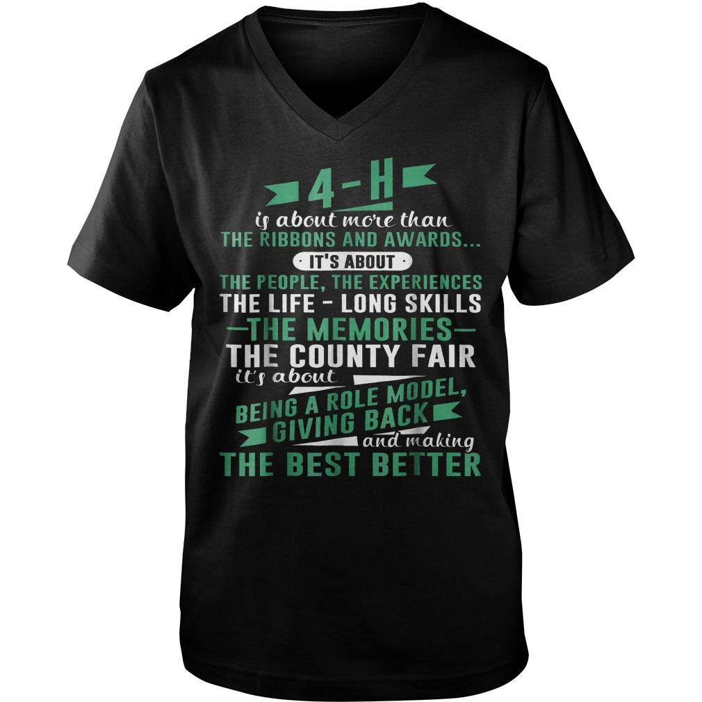 4-H Experience Is More Than Ribbons And Awards T-Shirt Guys V-Neck
