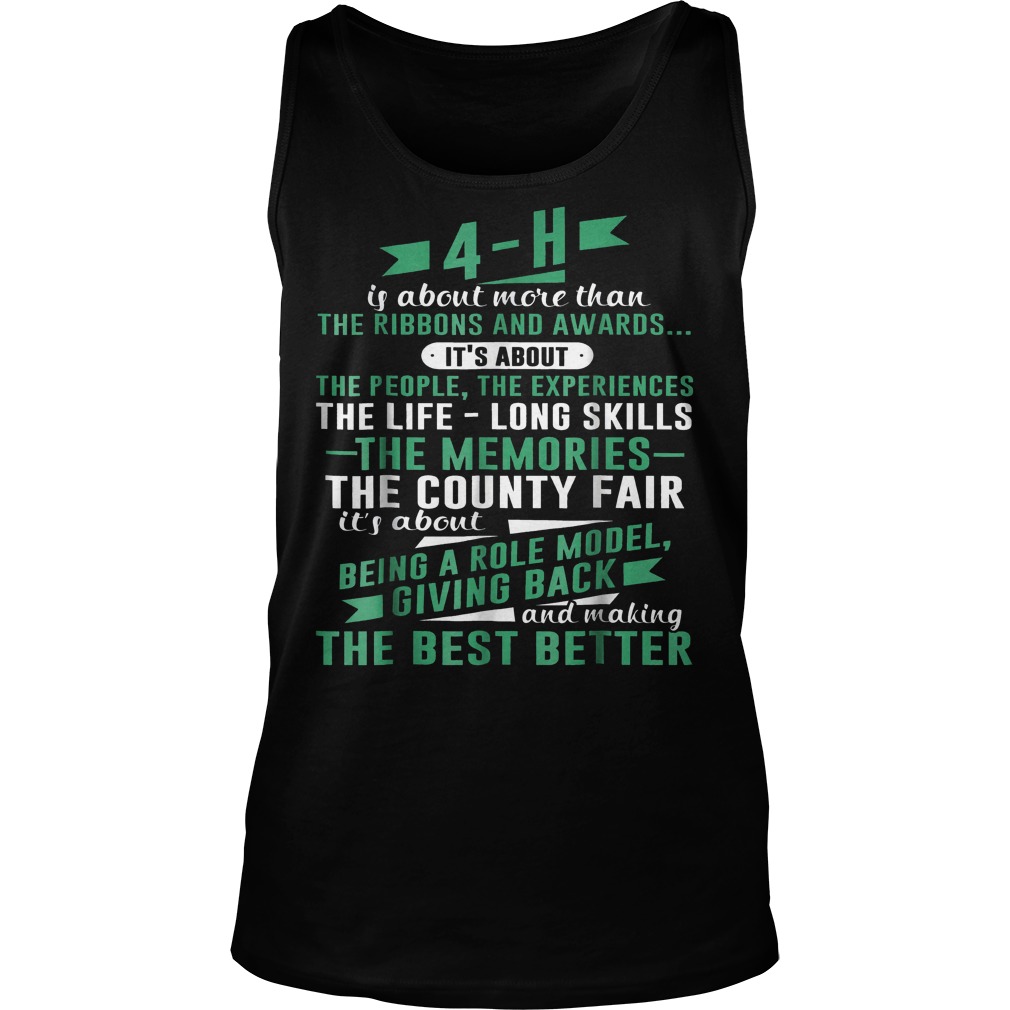 4-H Experience Is More Than Ribbons And Awards T-Shirt Unisex Tank Top