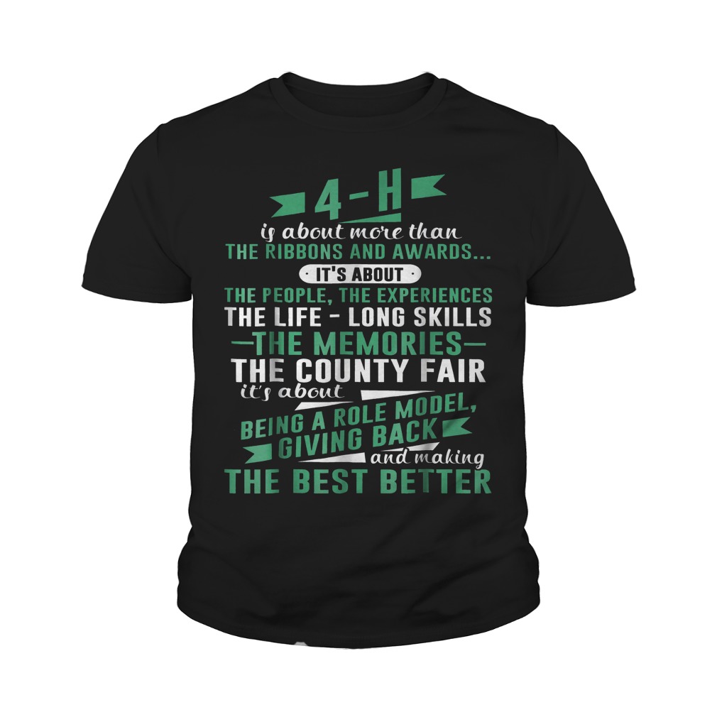 4-H Experience Is More Than Ribbons And Awards T-Shirt Youth Tee