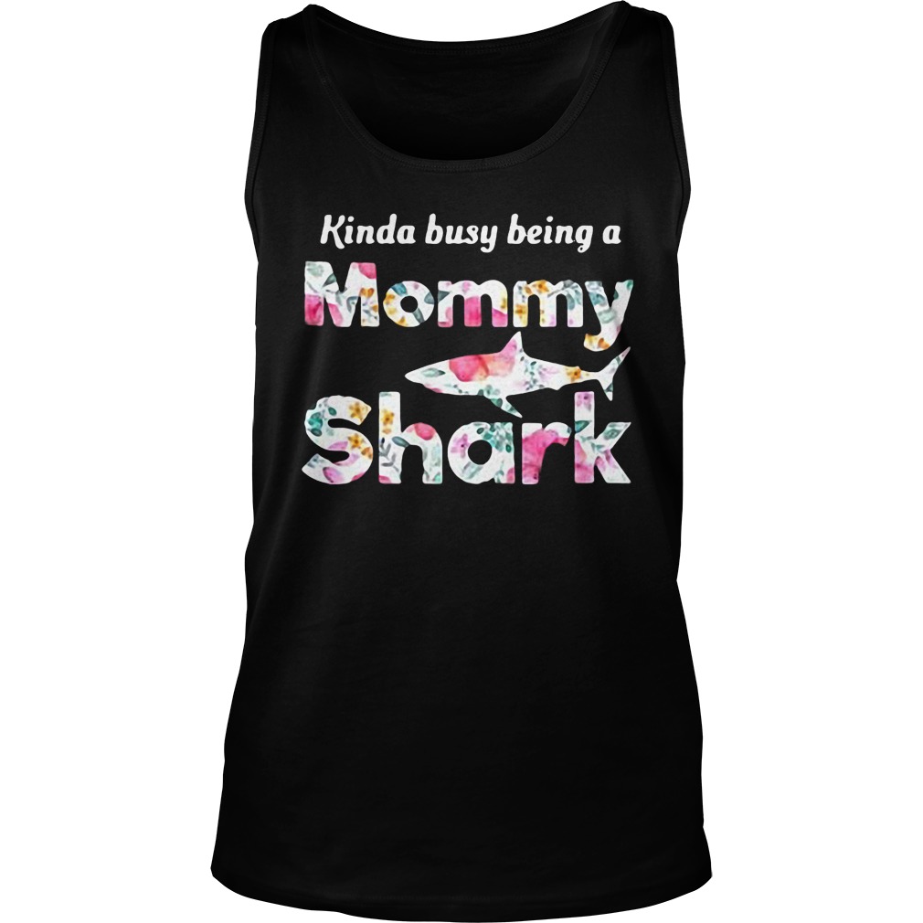 Being A Mommy Shark T-Shirt Tank Top Unisex