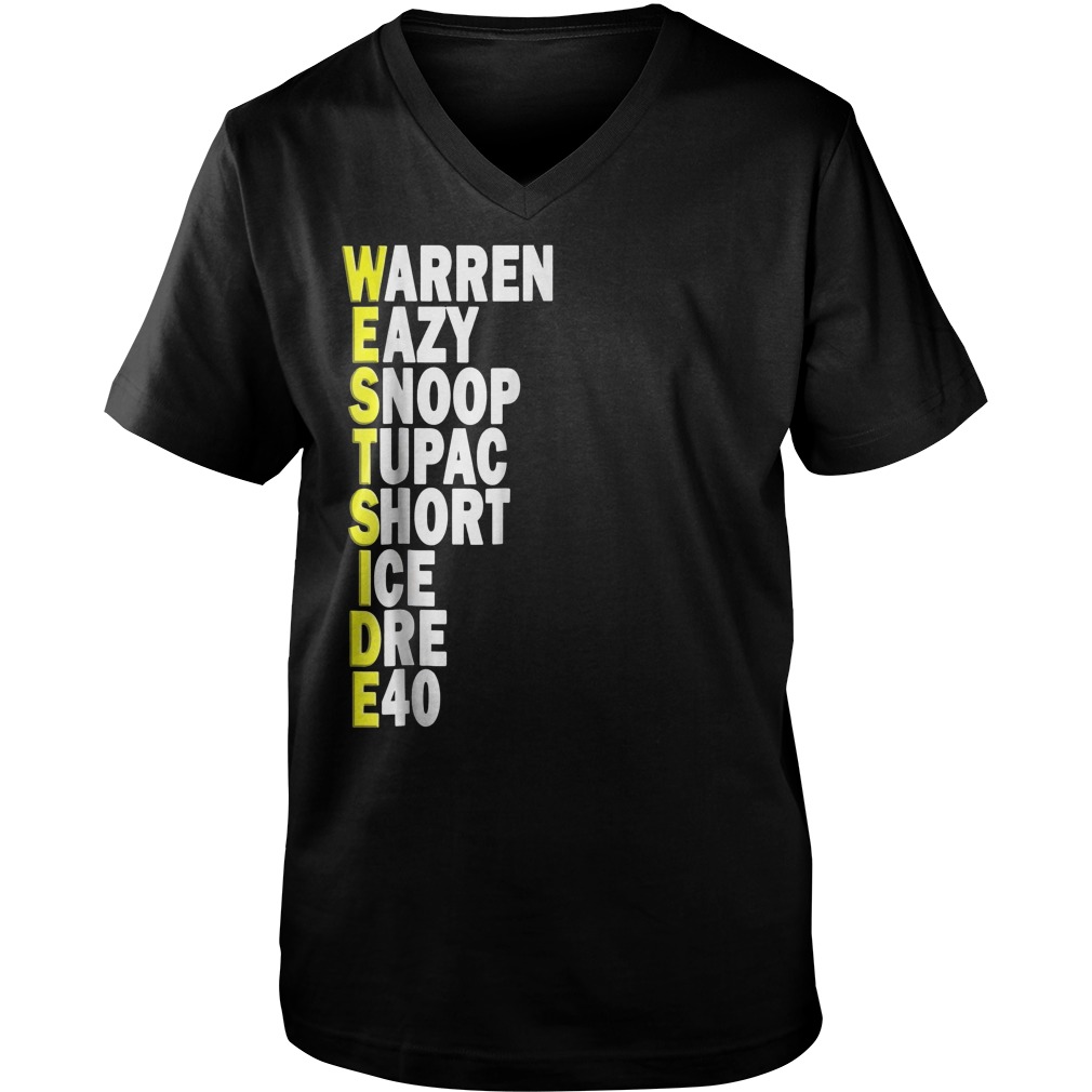 Best Brice West Side Hip Hop Rap Music Artist T-Shirt Guys V-Neck