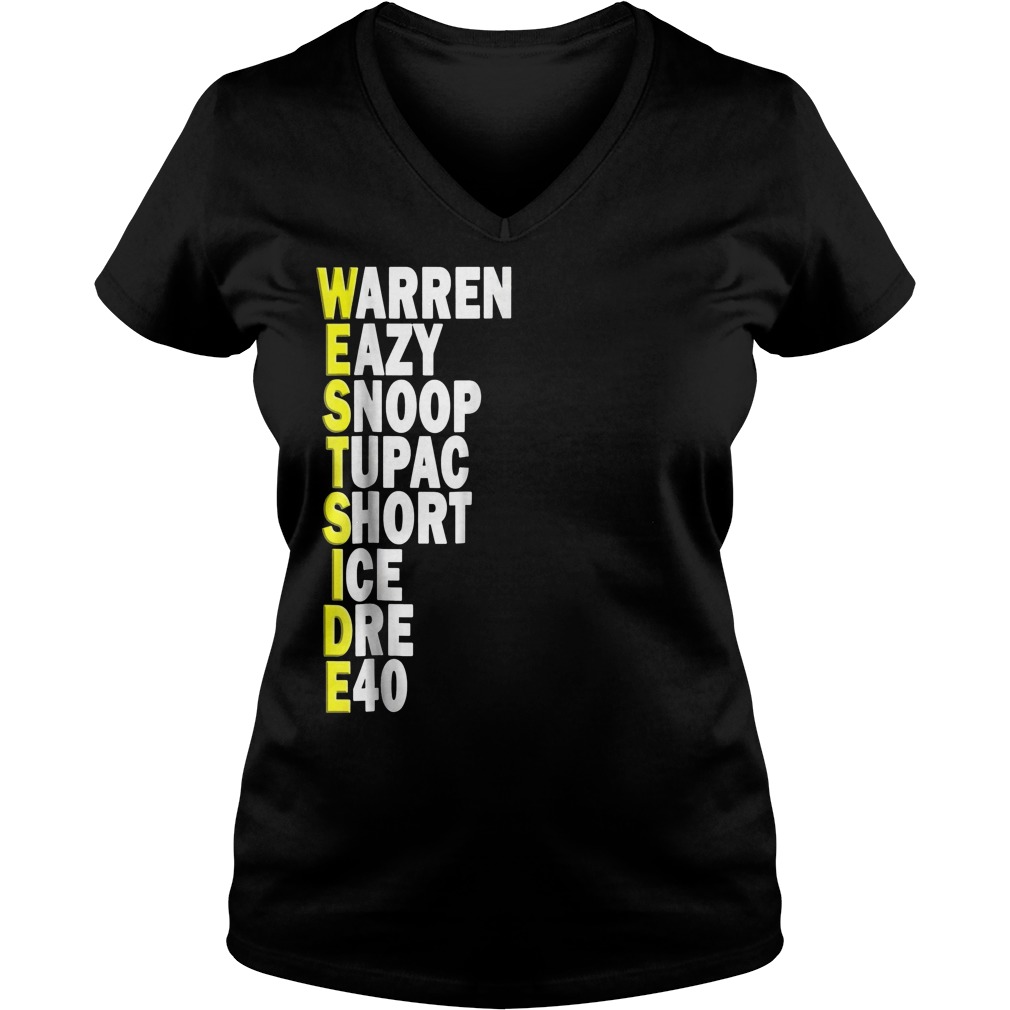 Best Brice West Side Hip Hop Rap Music Artist T-Shirt Ladies V-Neck