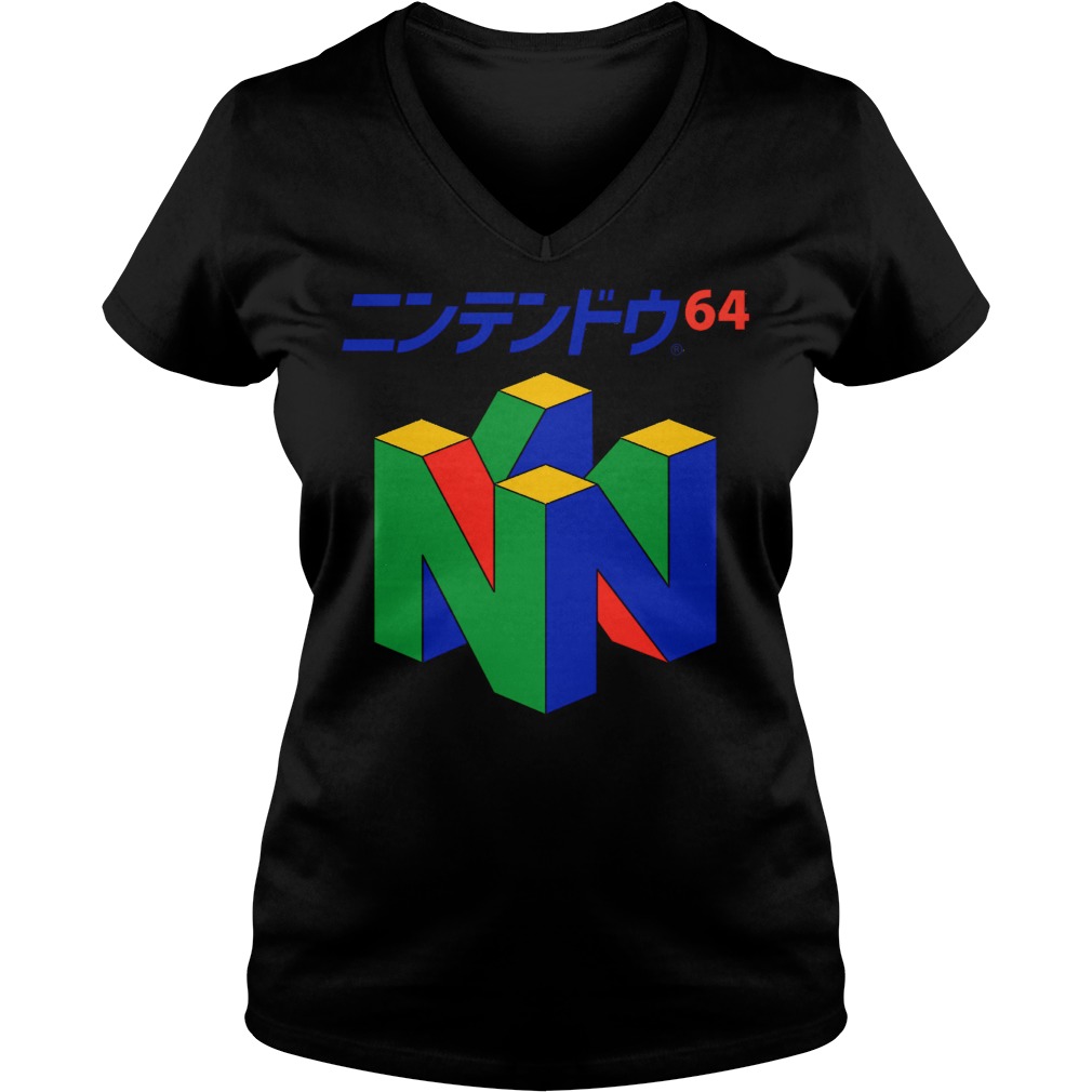 Best Price Japanese Nintendo 64 T-Shirt Ladies V-Neck