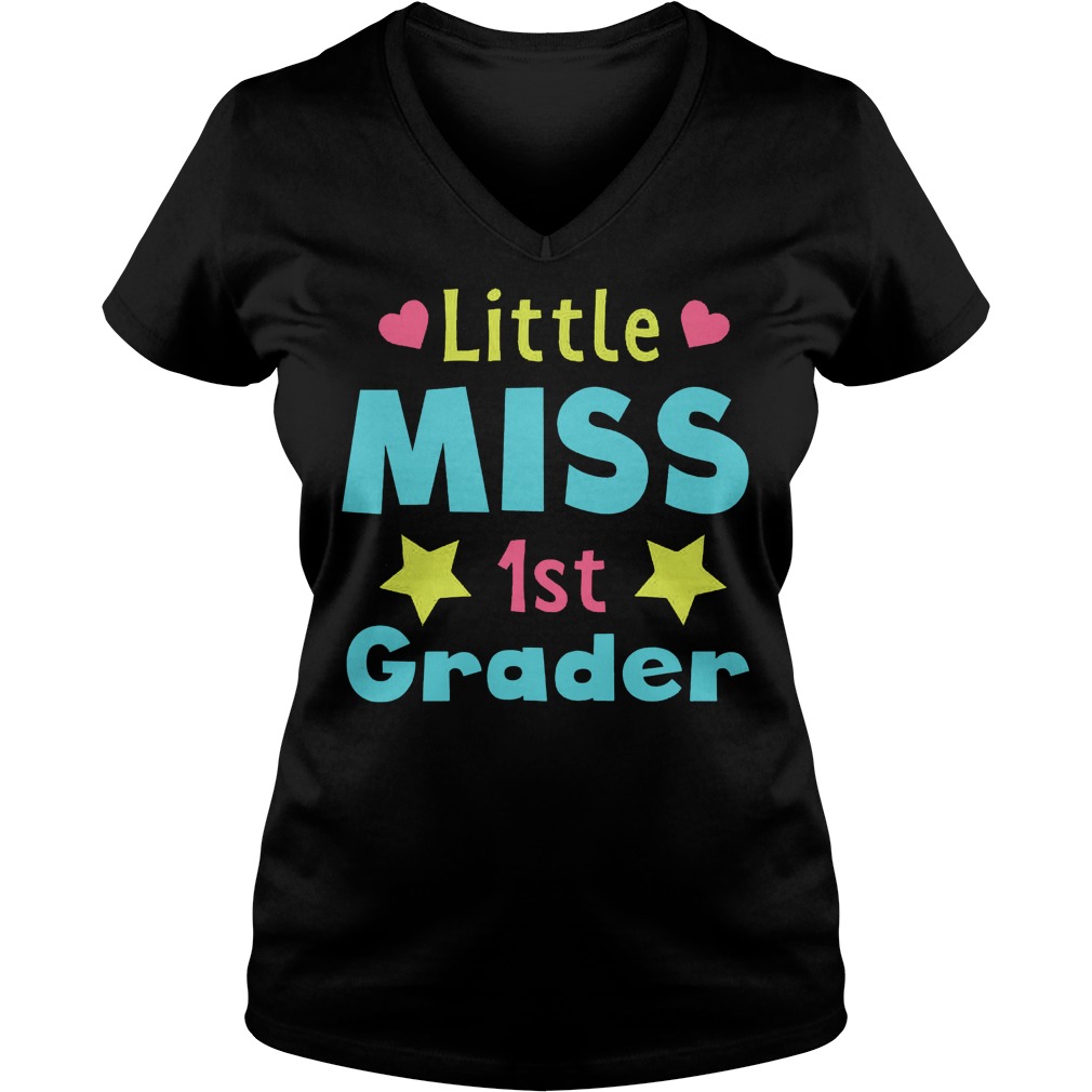 Best Price Little Miss 1st Grader T-Shirt Ladies V-Neck
