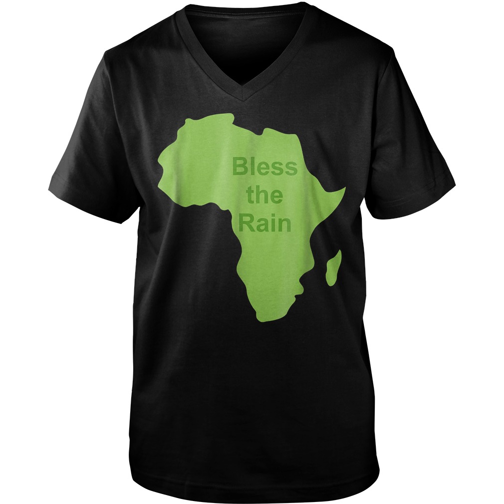 Bless The Rain Down in Africa T-Shirt Guys V-Neck
