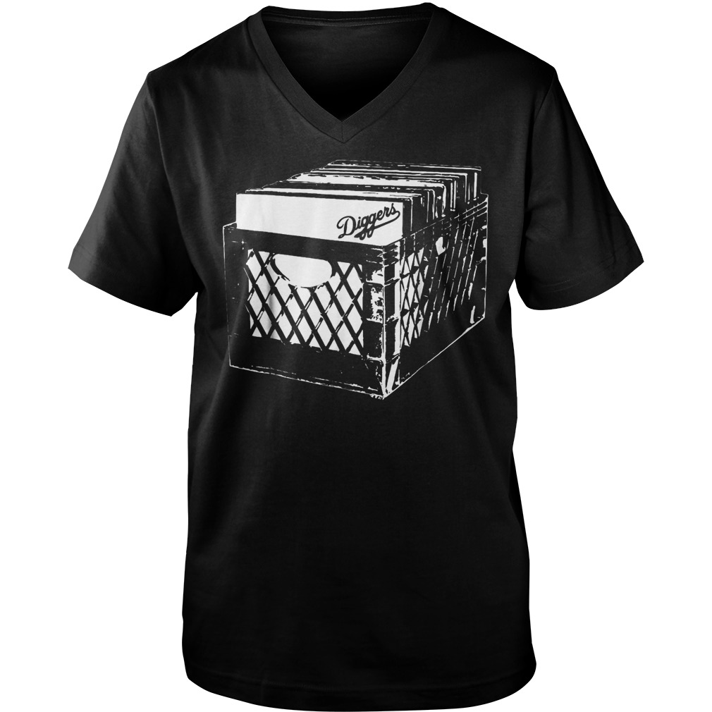 Crate Diggers Record T-Shirt Guys V-Neck
