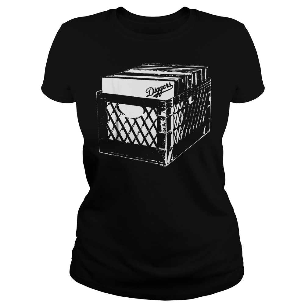 Crate Diggers Record T-Shirt Ladies Tee