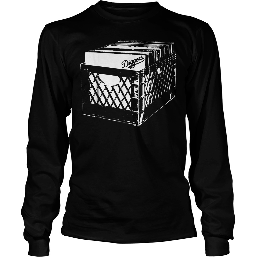 Crate Diggers Record T-Shirt Unisex Longsleeve Tee