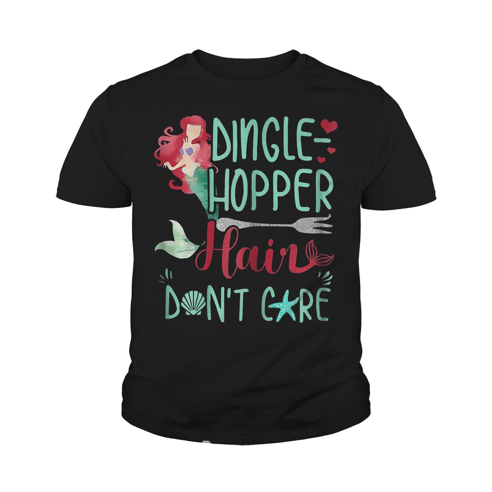 Dingle Hopper Hair Don't Care Mermaid T-Shirt Youth Tee