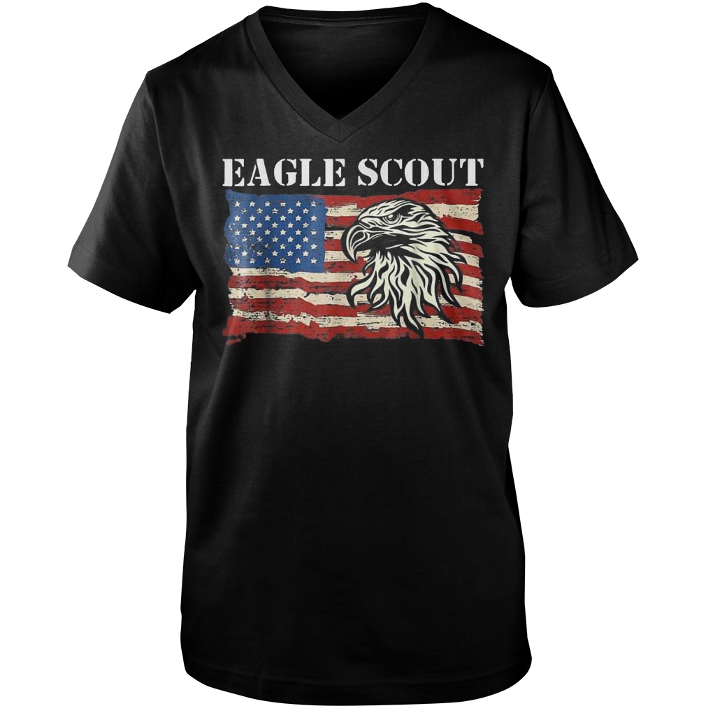 Eagle Patriotic Scout T-Shirt 6 Eagle Patriotic Scout T-Shirt Guys V-Neck