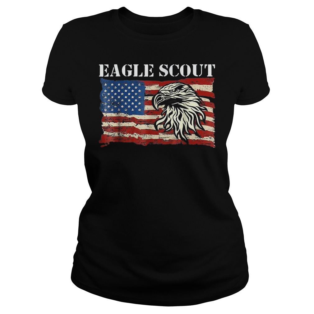 Eagle Patriotic Scout T-Shirt 7 Eagle Patriotic Scout T-Shirt Ladies Tee