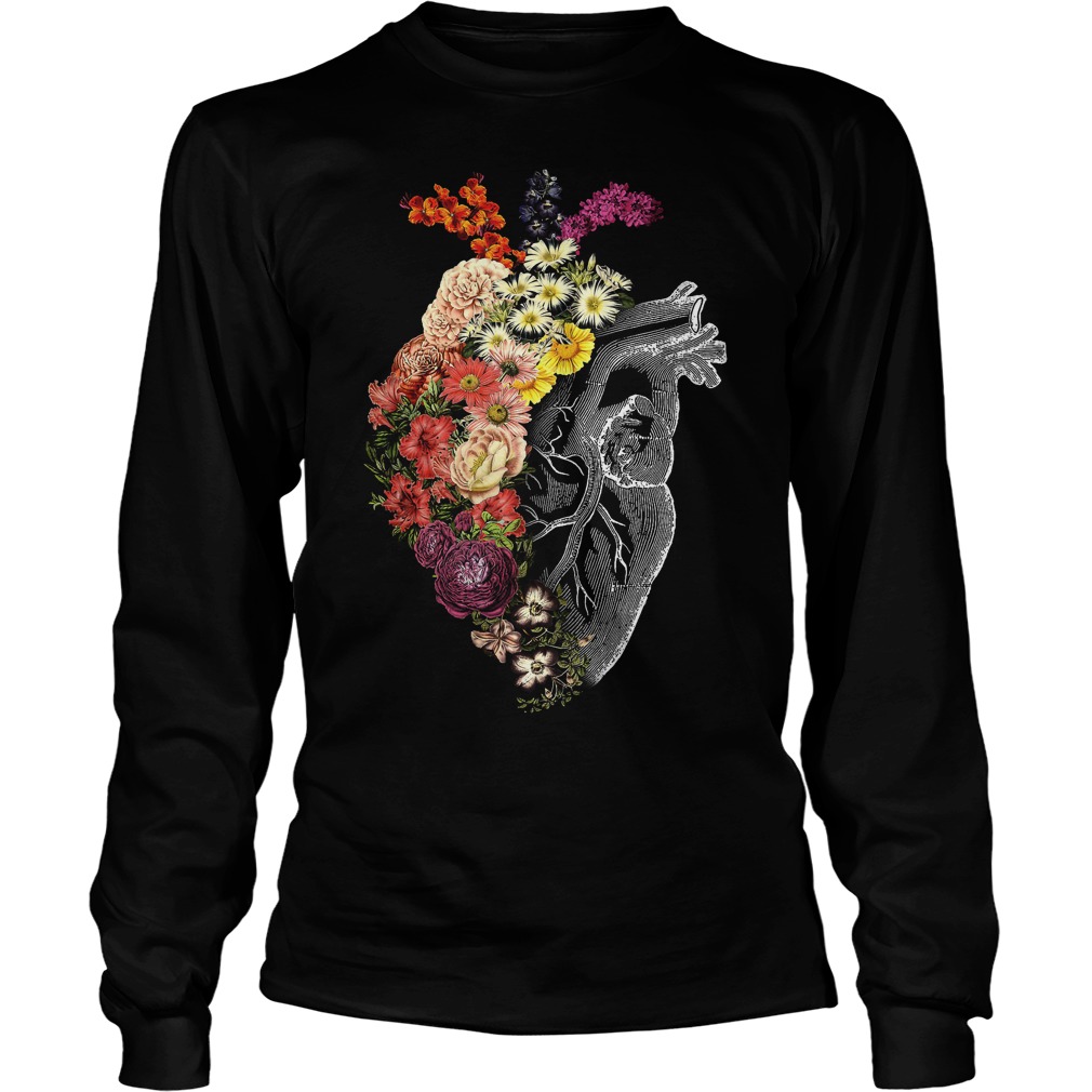 Flower Heart Spring T-Shirt 3 Flower Heart Spring T-Shirt Unisex Longsleeve Tee