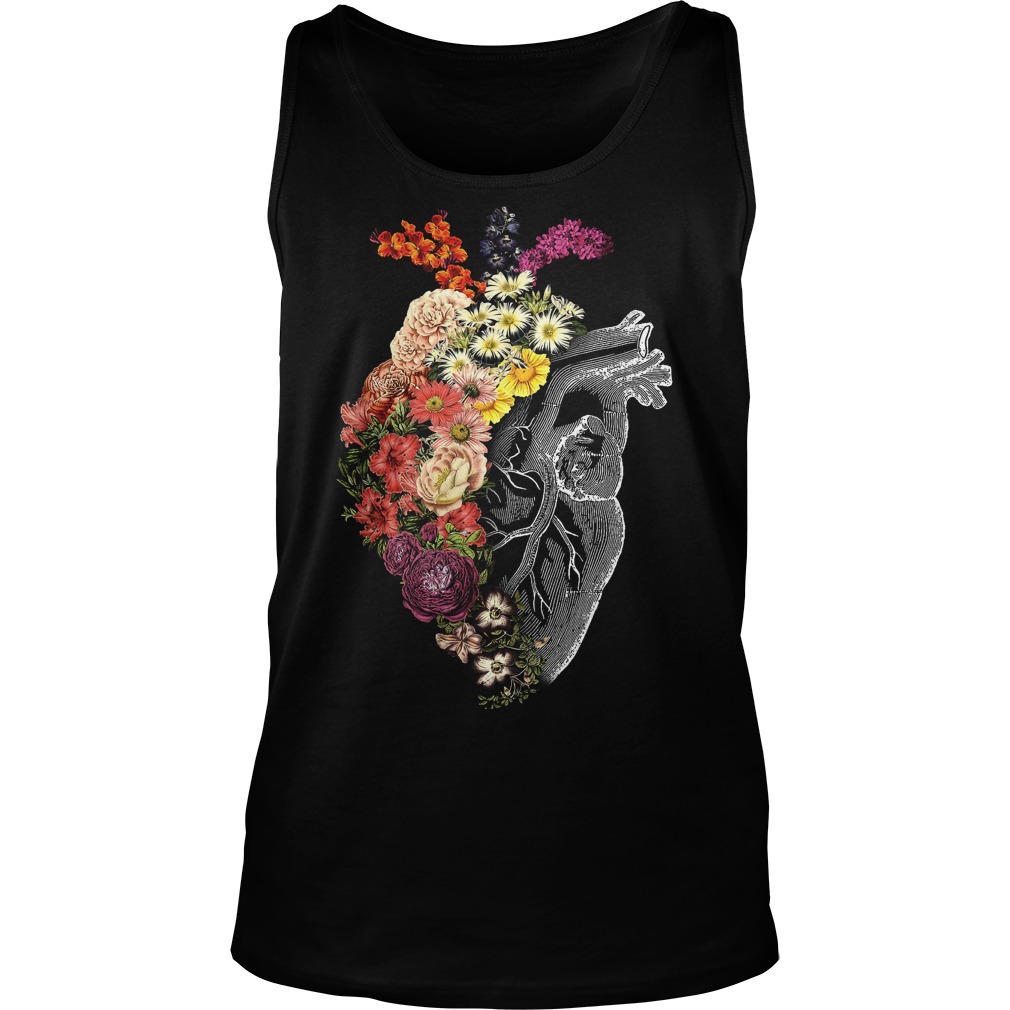 Flower Heart Spring T-Shirt 5 Flower Heart Spring T-Shirt Unisex Tank Top
