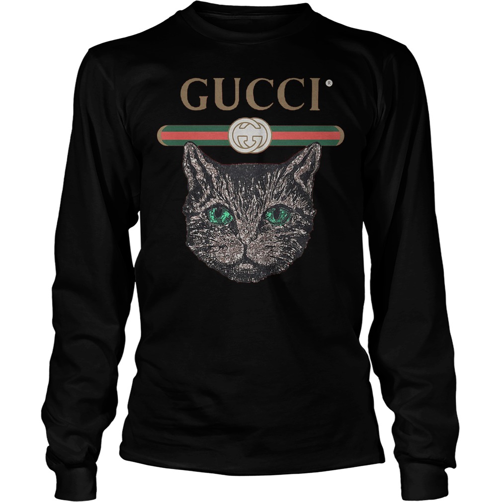 Gucci Logo Mashup With Mystic Cat T-Shirt Unisex Longsleeve Tee