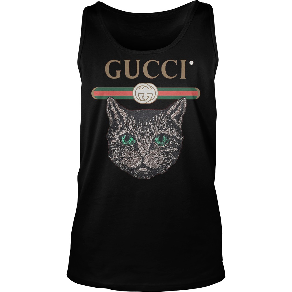 Gucci Logo Mashup With Mystic Cat T-Shirt Unisex Tank Top