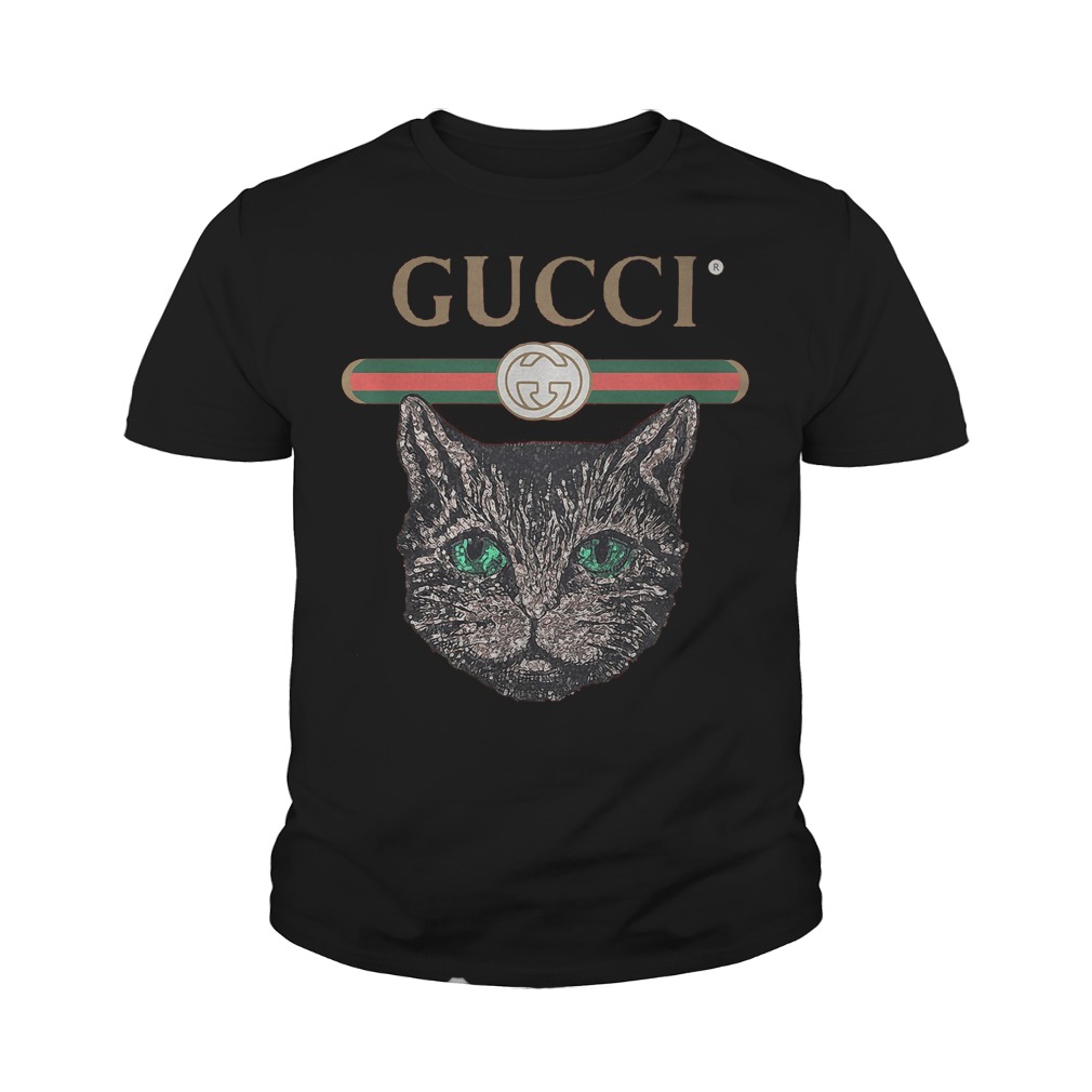 Gucci Logo Mashup With Mystic Cat T-Shirt Youth Tee