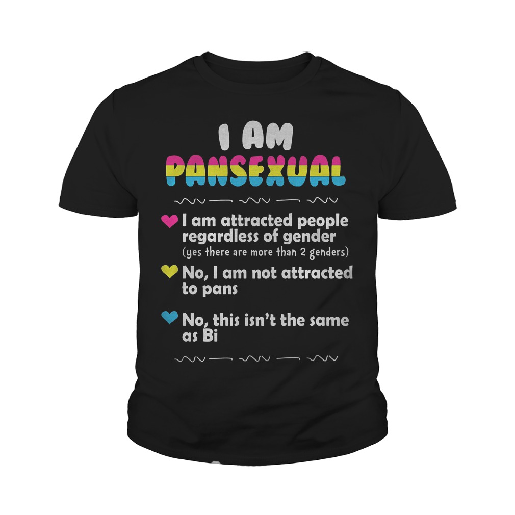 I Am Pansexual And Attracted People Regardless Of Gender T-Shirt Youth Tee