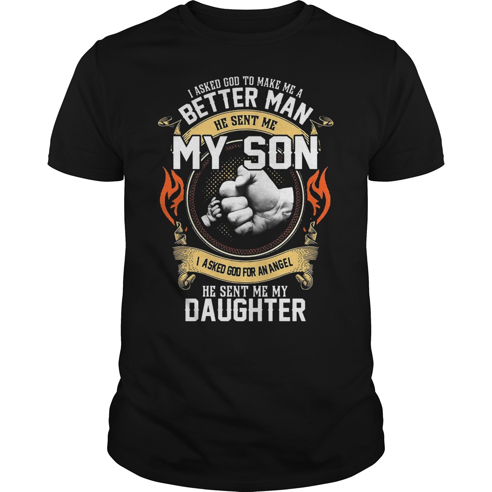 Make Me A Better Man He Sent Me My Son T-Shirt Classic Guys / Unisex Tee