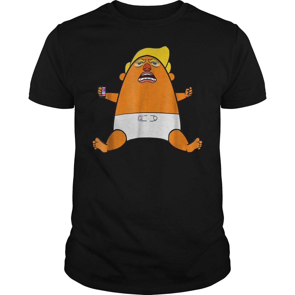 Official Angry Baby Anti-Trump Balloon T-Shirt Classic Guys / Unisex Tee