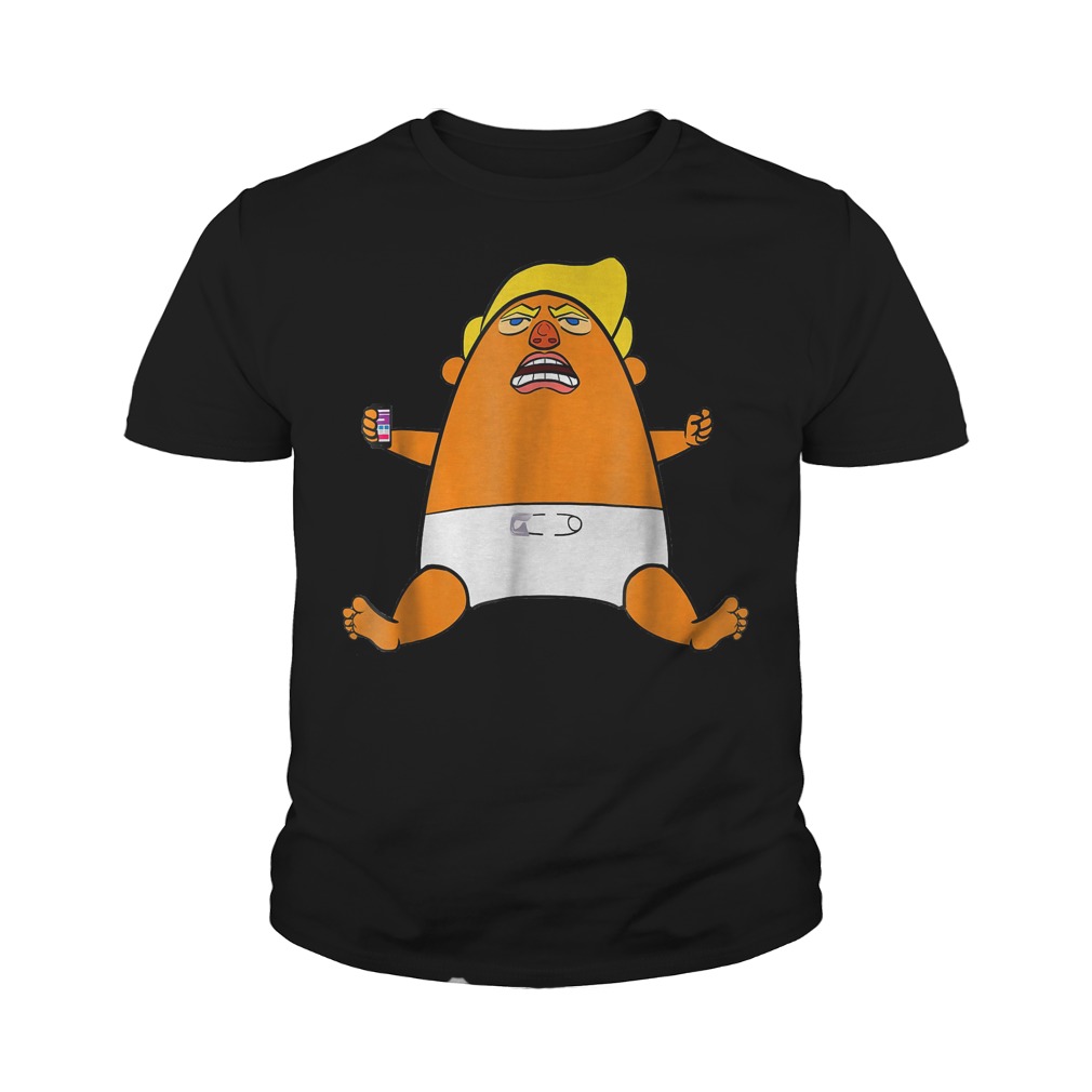 Official Angry Baby Anti-Trump Balloon T-Shirt Youth Tee